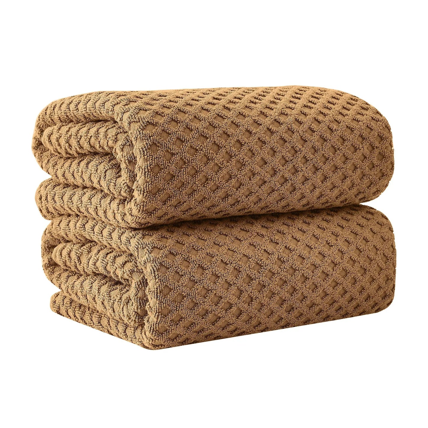 Cotton Diamond Waffle Weave Bath Towel Set - Grayson Collection from PriceLows™