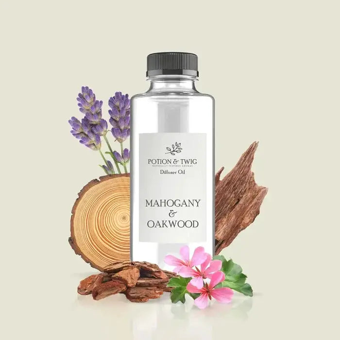 Aroma Oil | Mahogany Oakwood Blend | Diffuser Friendly | Moderate Throw