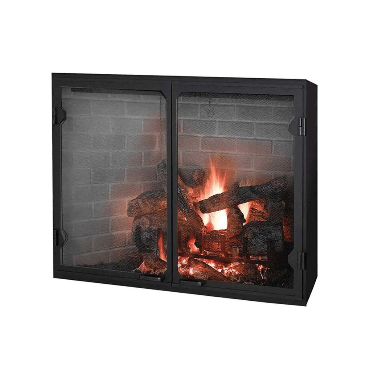 Majestic Biltmore Radiant 36-Inch Open Wood Burning Fireplace | 36 Inch | Glass | Living Room