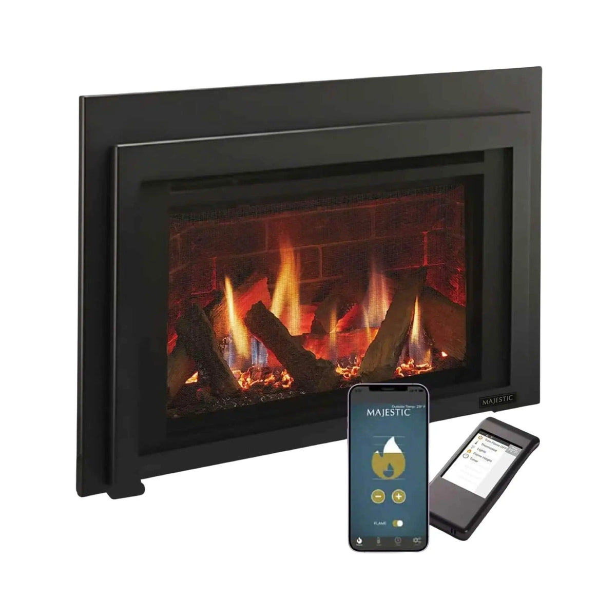 Majestic Ruby 25-Inch Direct Vent Insert | 25 Inch | Fireplace | Living Room