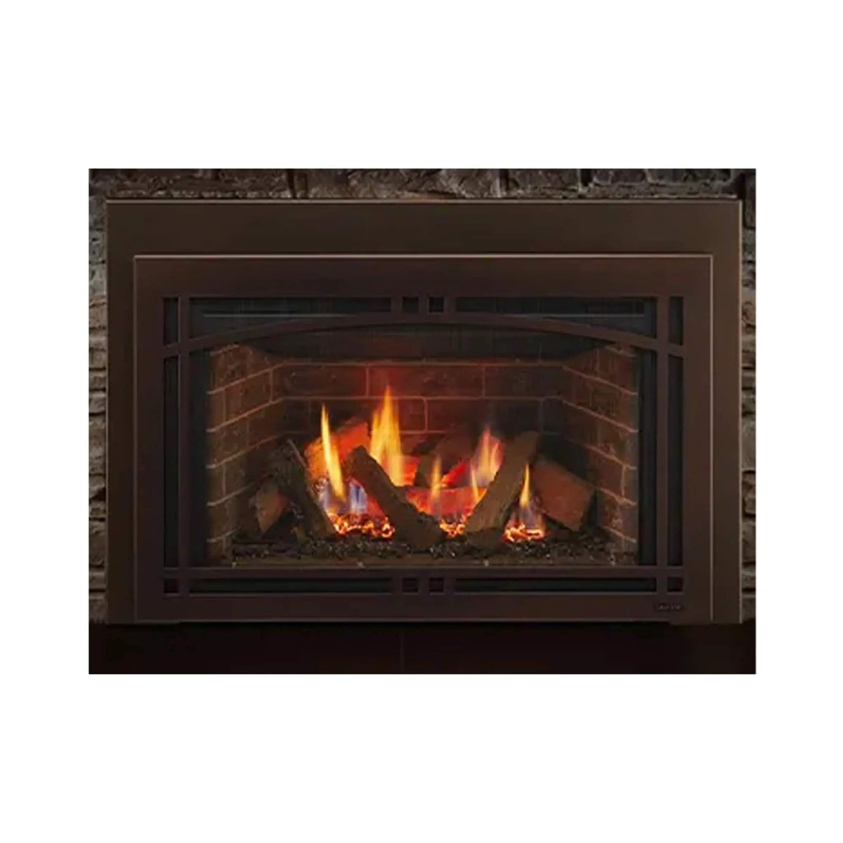 Majestic Ruby 30-Inch Direct Vent Natural Gas Insert With Intellifire Touch Ignition | 30 Inch | Wood | Natural Gas Fireplace