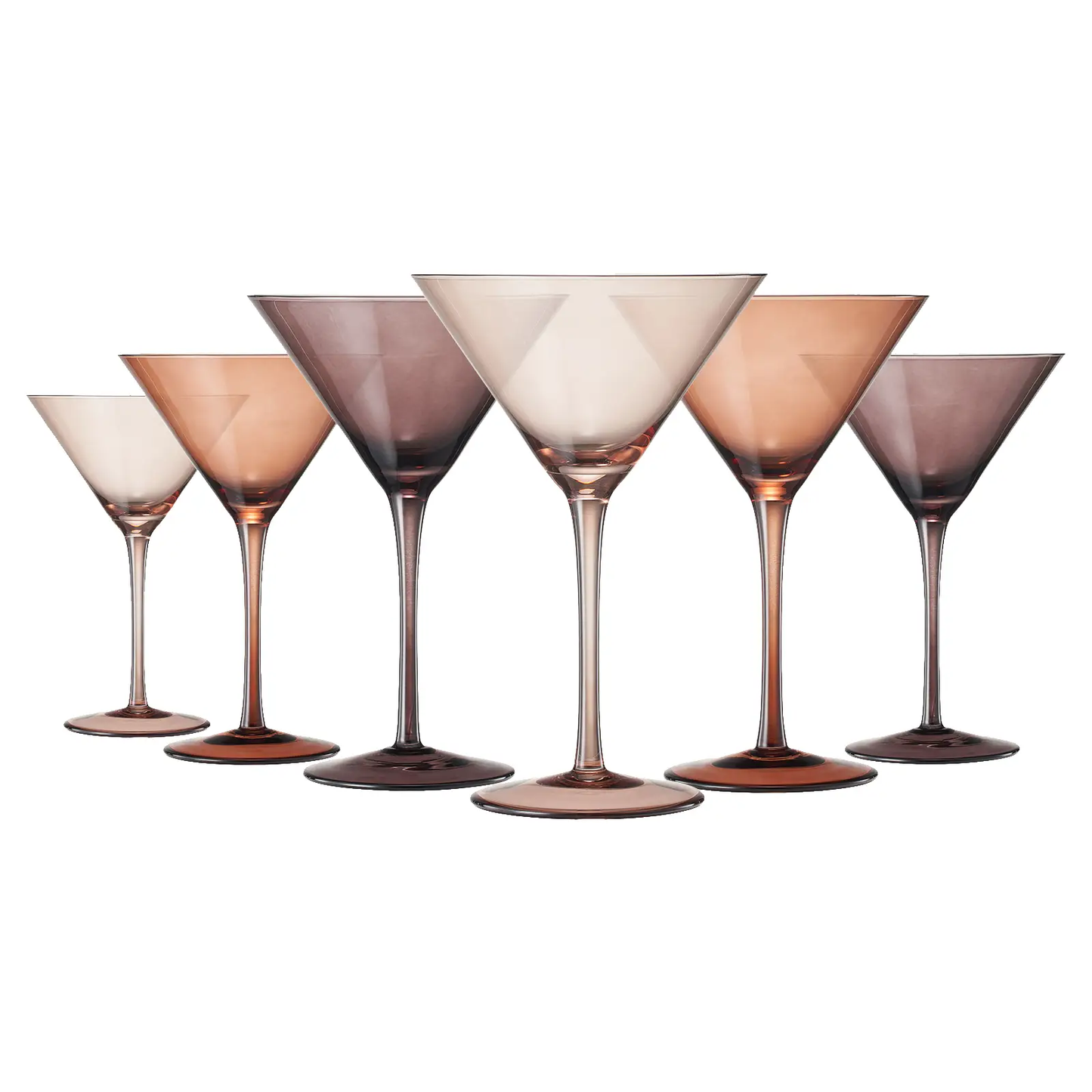 Venus Martini Cocktail Glassware, Set of 6 from PriceLows™