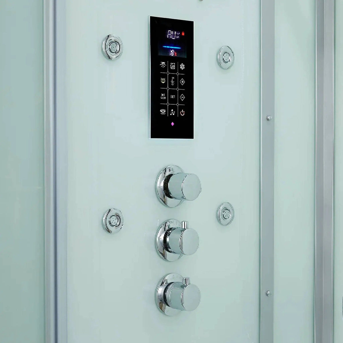 Maya Bath Platinum Arrezo Steam Shower With Rainfall Ceiling Shower | 37 Inch | Bathroom Use | Bathroom