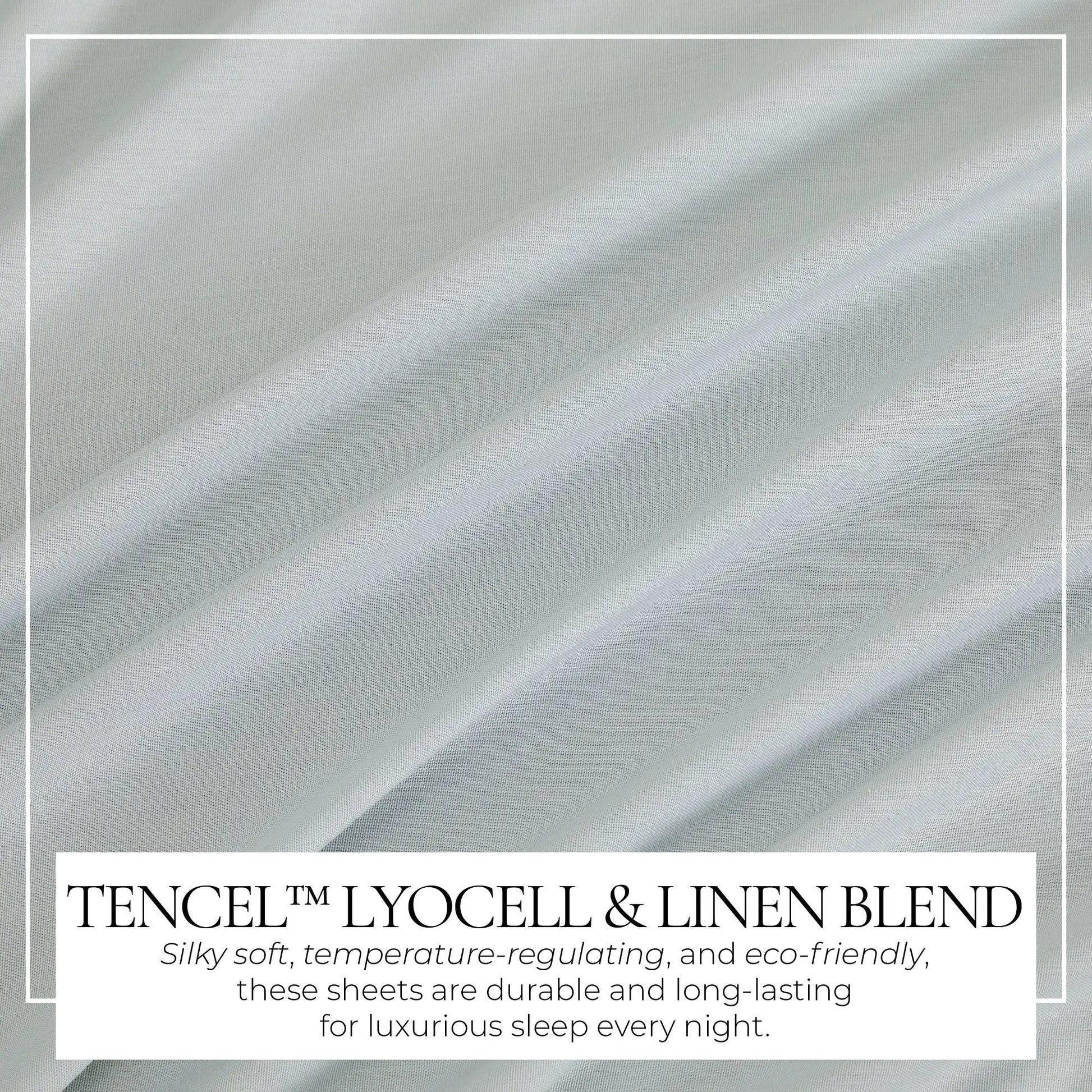 TENCEL™ Lyocell & Linen Blend Sheet Set - Magdalena Collection from PriceLows™