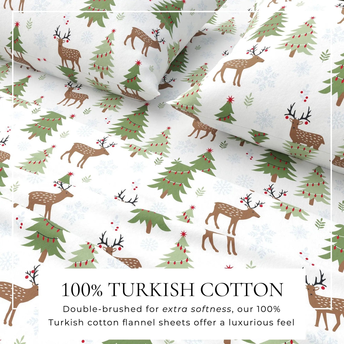 100% Turkish Cotton Flannel Sheet Sets - Boulder Collection from PriceLows™