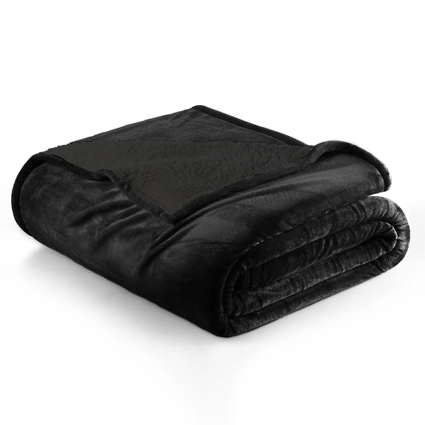 Velvet Plush Sherpa Bed Blanket - Sherpa Fleece Collection from PriceLows™