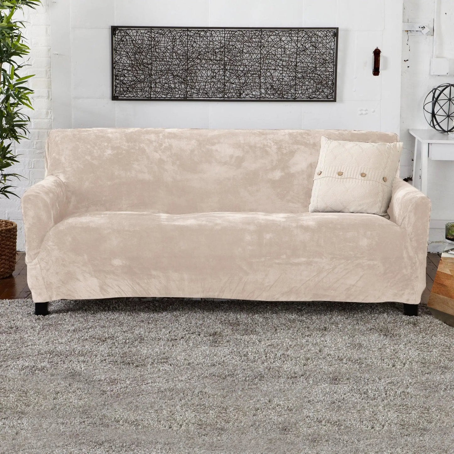 Velvet Stretch Slipcover - Gale Collection from PriceLows™
