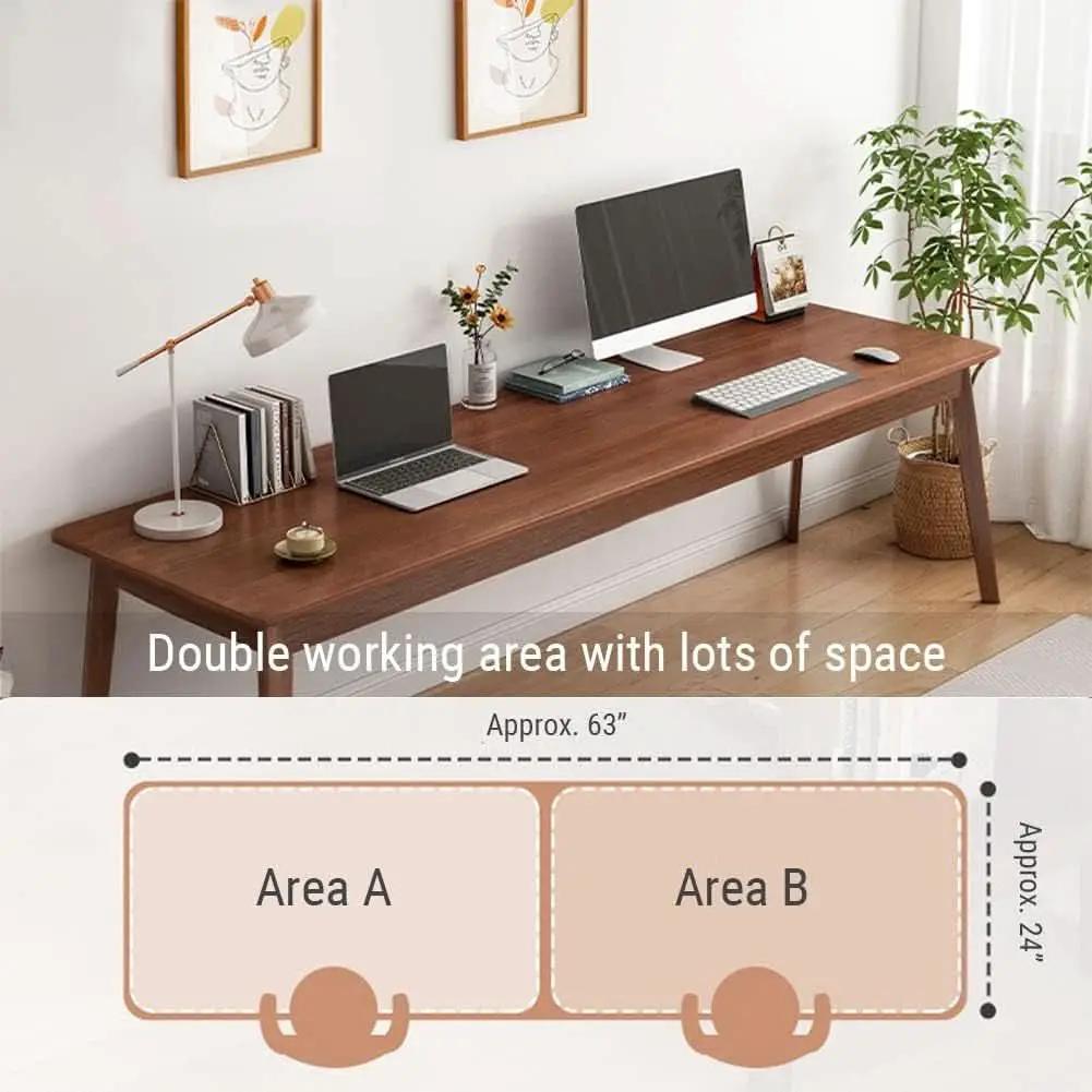 Mid-Century Minimalist Long Desk for Home Office Use from PriceLows™
