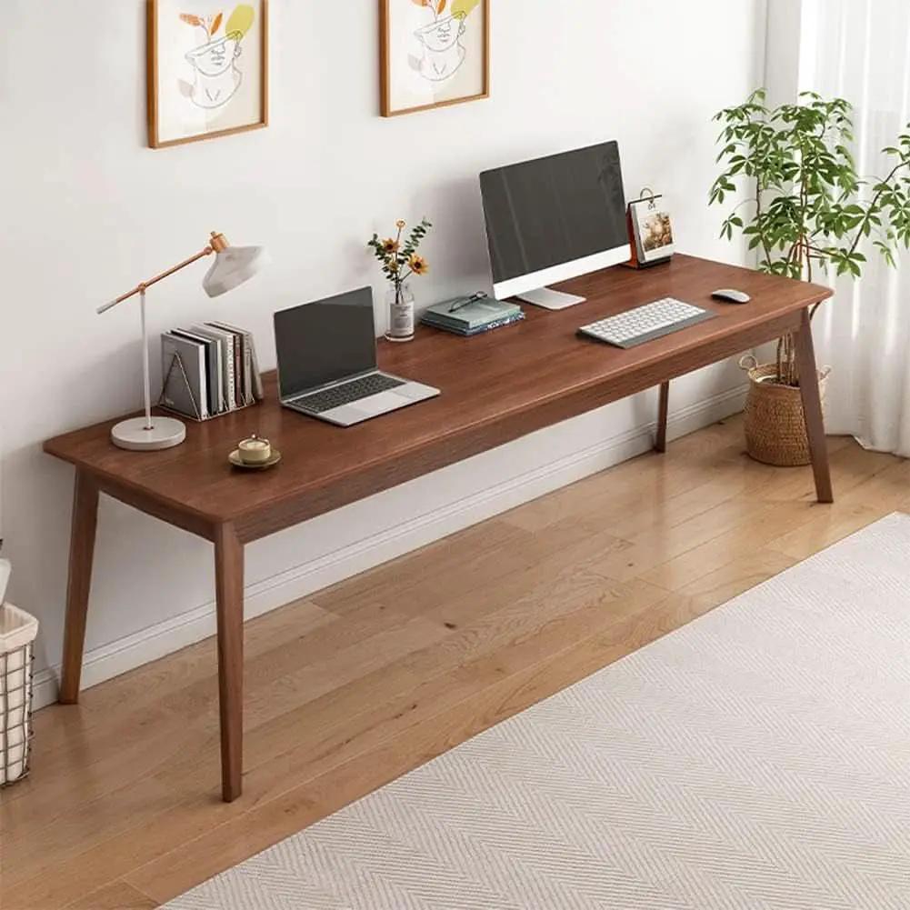Mid-Century Minimalist Long Desk for Home Office Use from PriceLows™