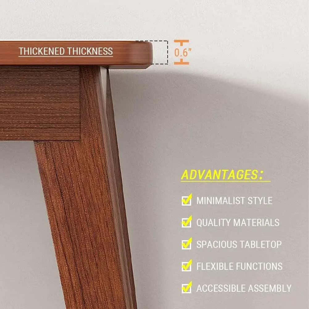Mid-Century Minimalist Long Desk for Home Office Use from PriceLows™