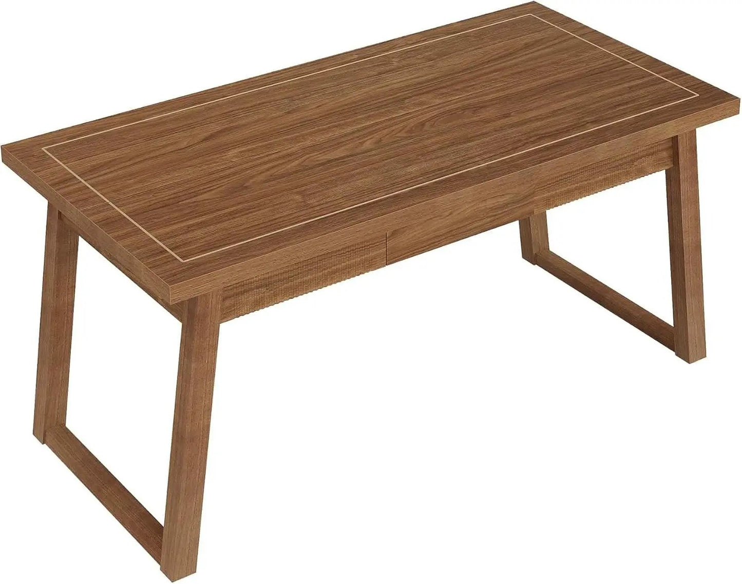 Mid-Century Modern Wooden Desk with Drawer and Stability from PriceLows™