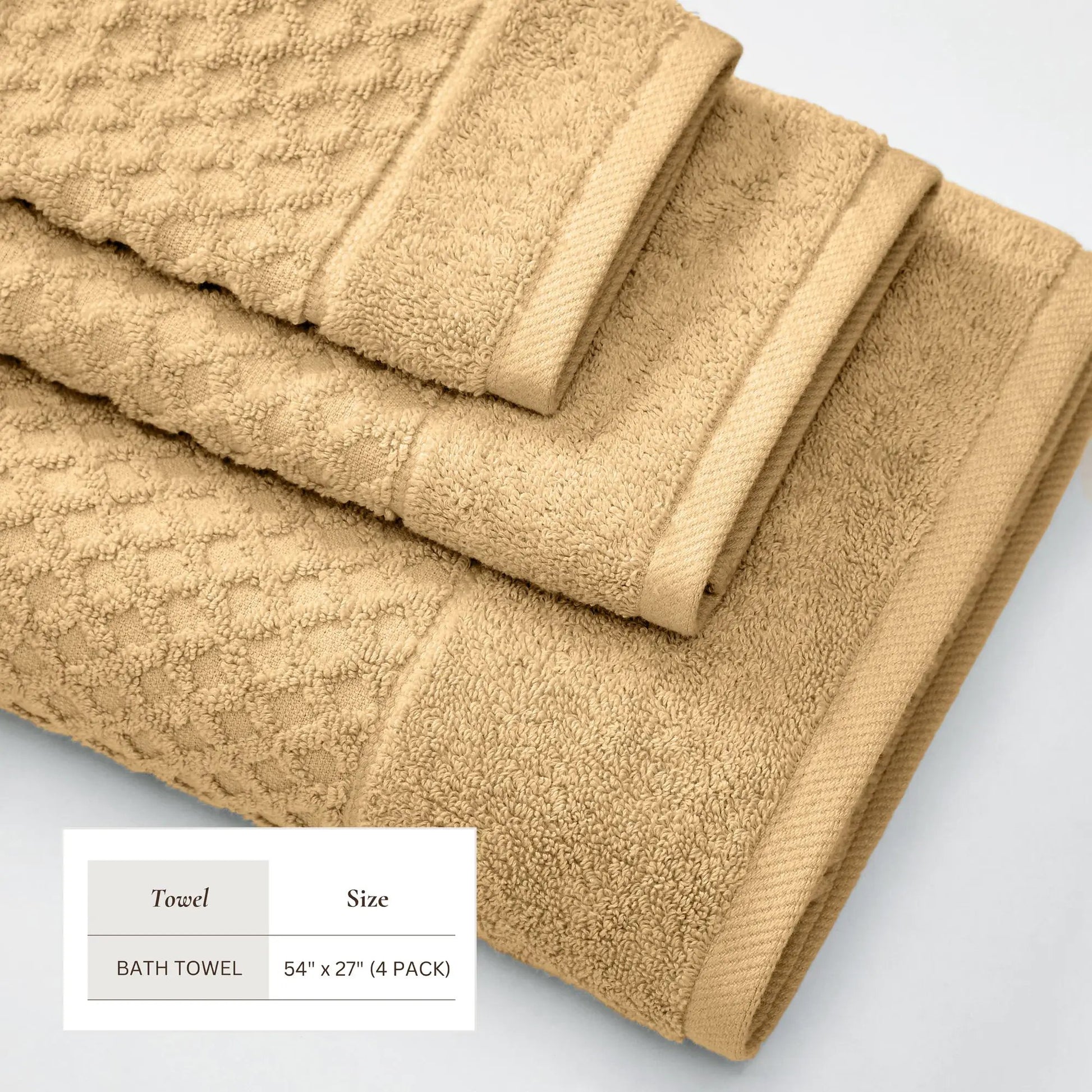 Cotton Diamond Waffle Weave Bath Towel Set - Grayson Collection from PriceLows™