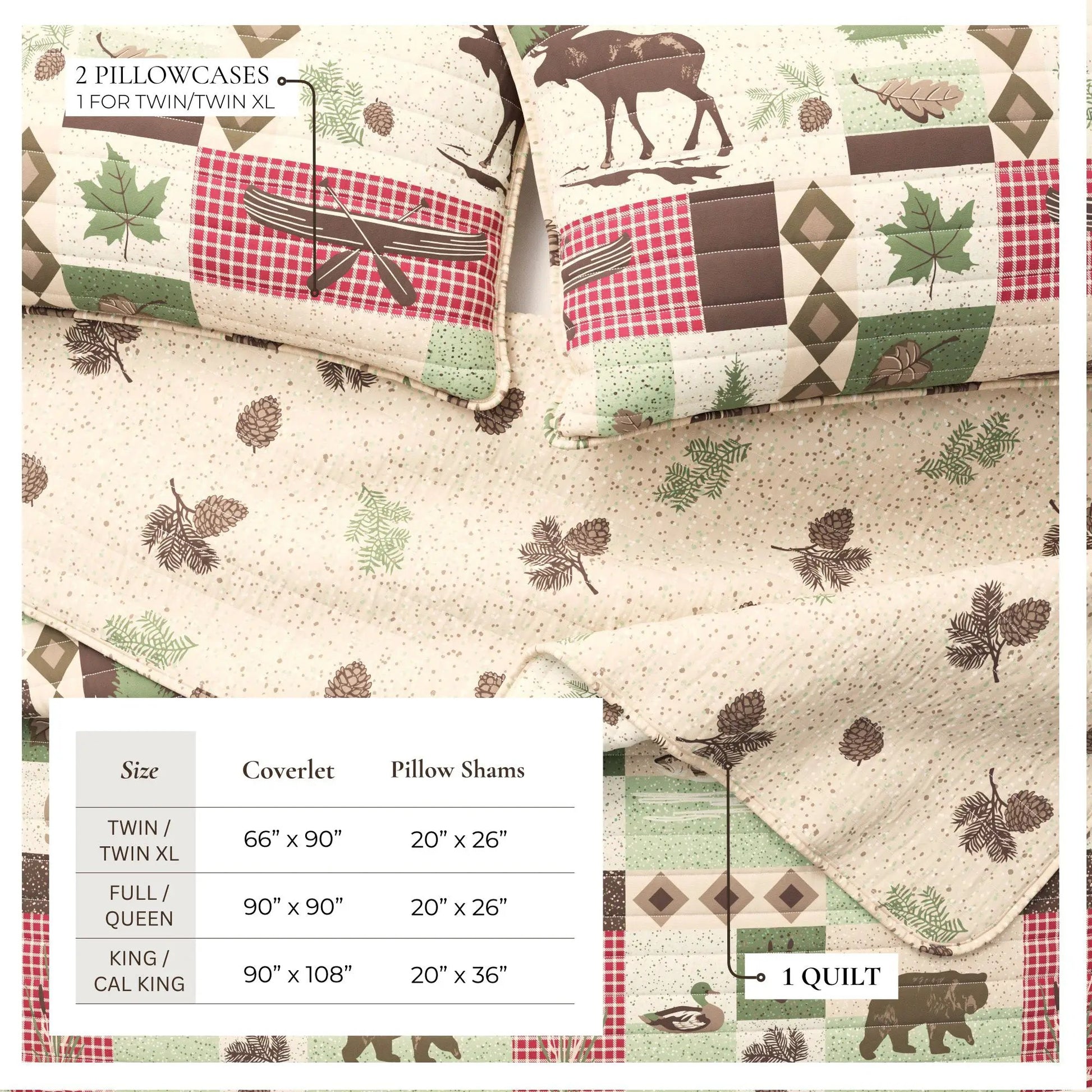 Wilder Collection Lodge Quilt Set from PriceLows™