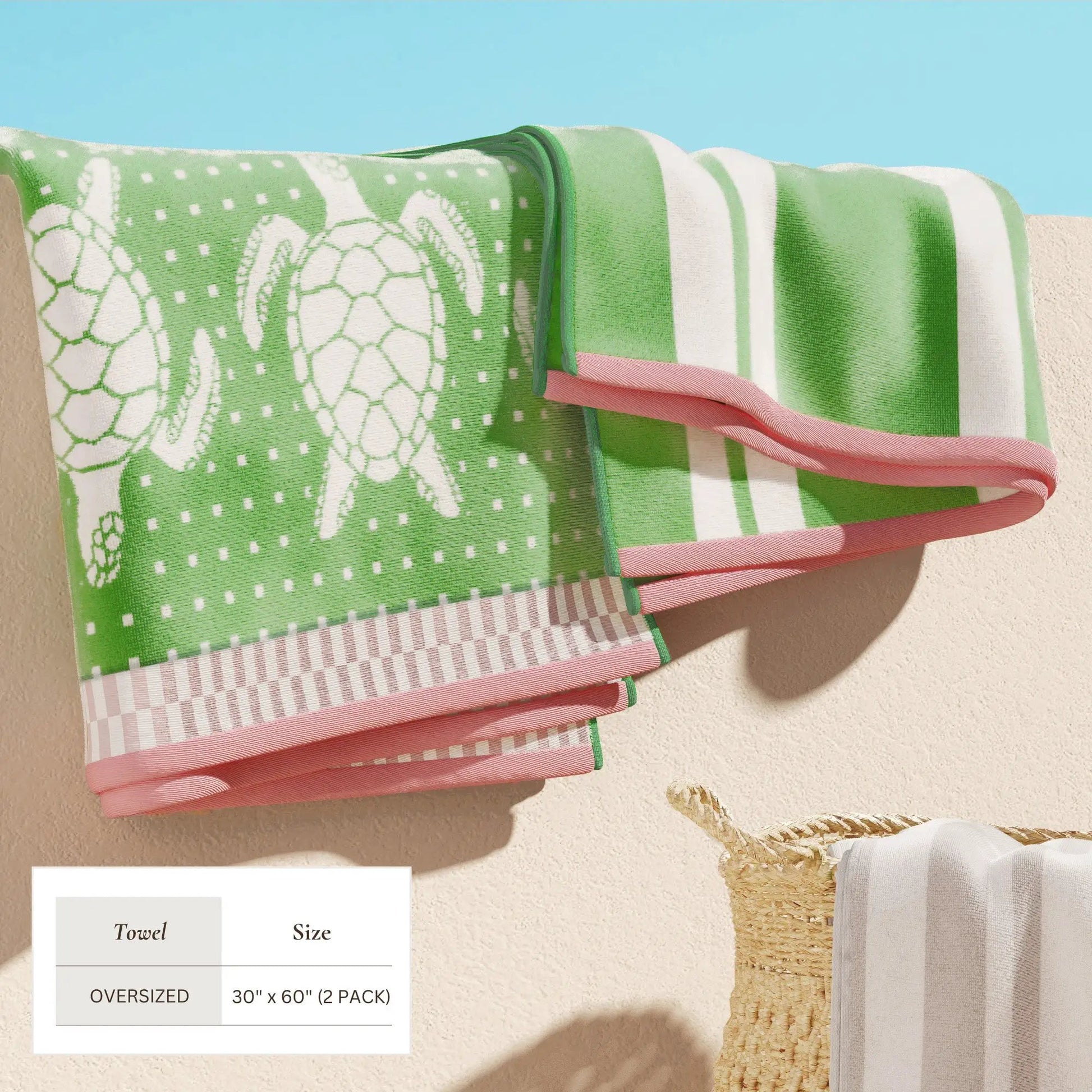 Cotton Velour Beach Towel - Maui Collection from PriceLows™