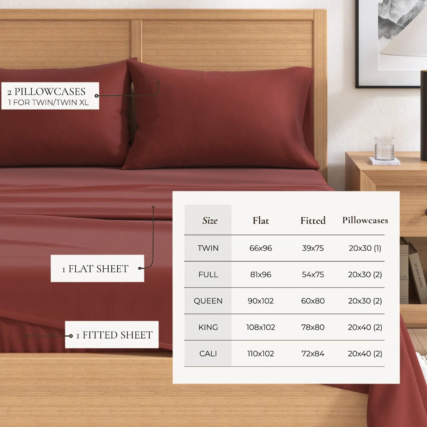 Cotton Solid Flannel Sheet - Nordic Collection from PriceLows™