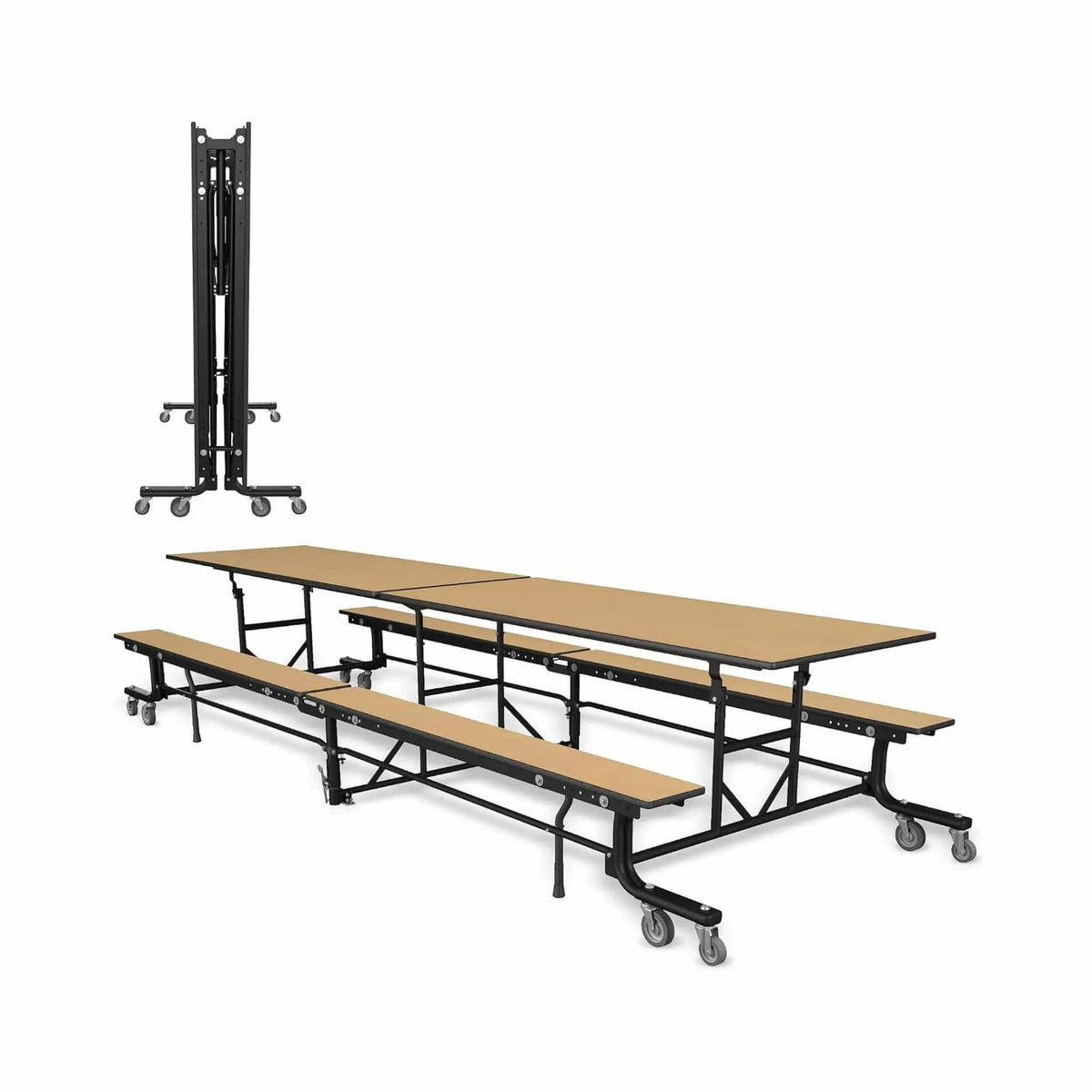 Mobile School Cafeteria Table With Benches And Lift Assist System | Outdoor Bench | Outdoor Living Use | Outdoor Living