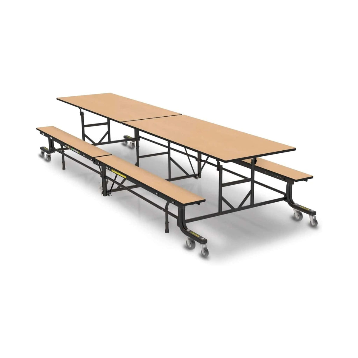 Mobile School Cafeteria Table With Benches And Lift Assist System | Outdoor Bench | Outdoor Living Use | Outdoor Living