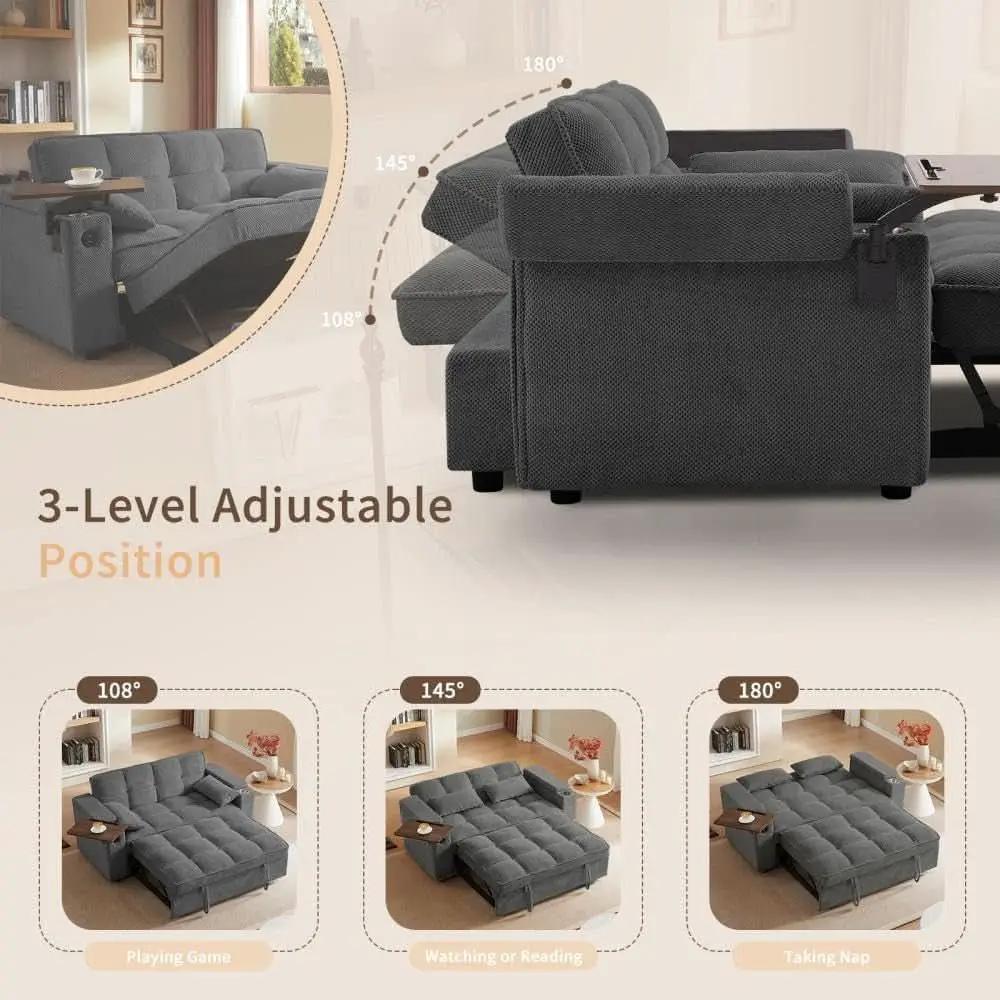 Modern 3 In 1 Folding Sofa Bed With Mattress from PriceLows™