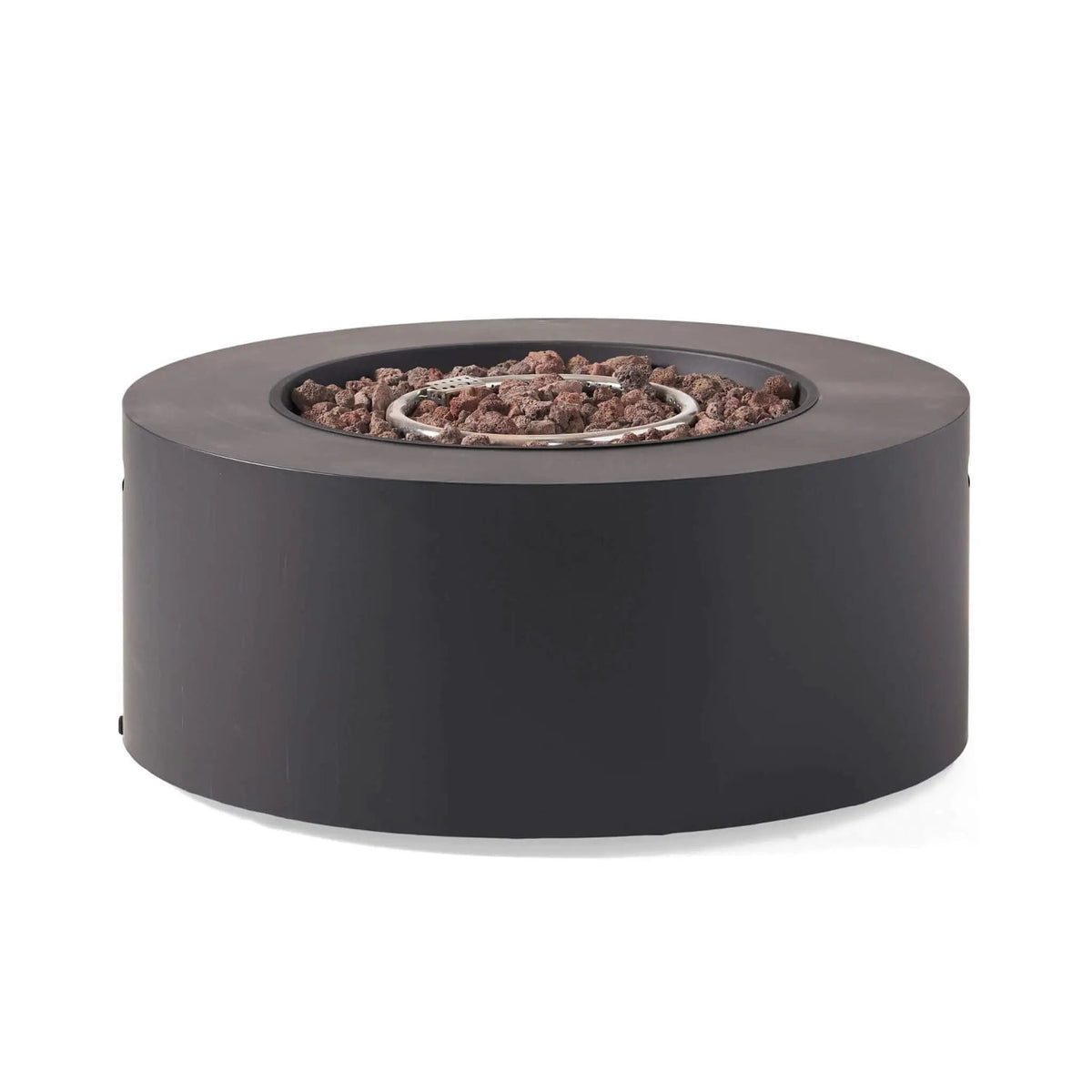 Round Propane Fire Pit | 32 Inch Iron | 40K BTU Output | No Assembly Required