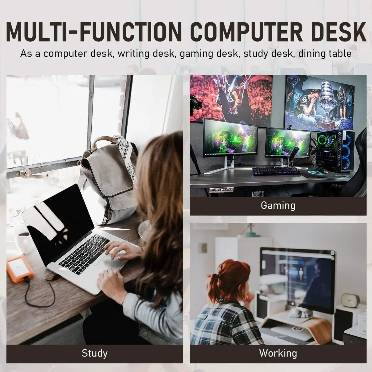 Modern 39 Inch Computer Desk for Home Office Use from PriceLows™