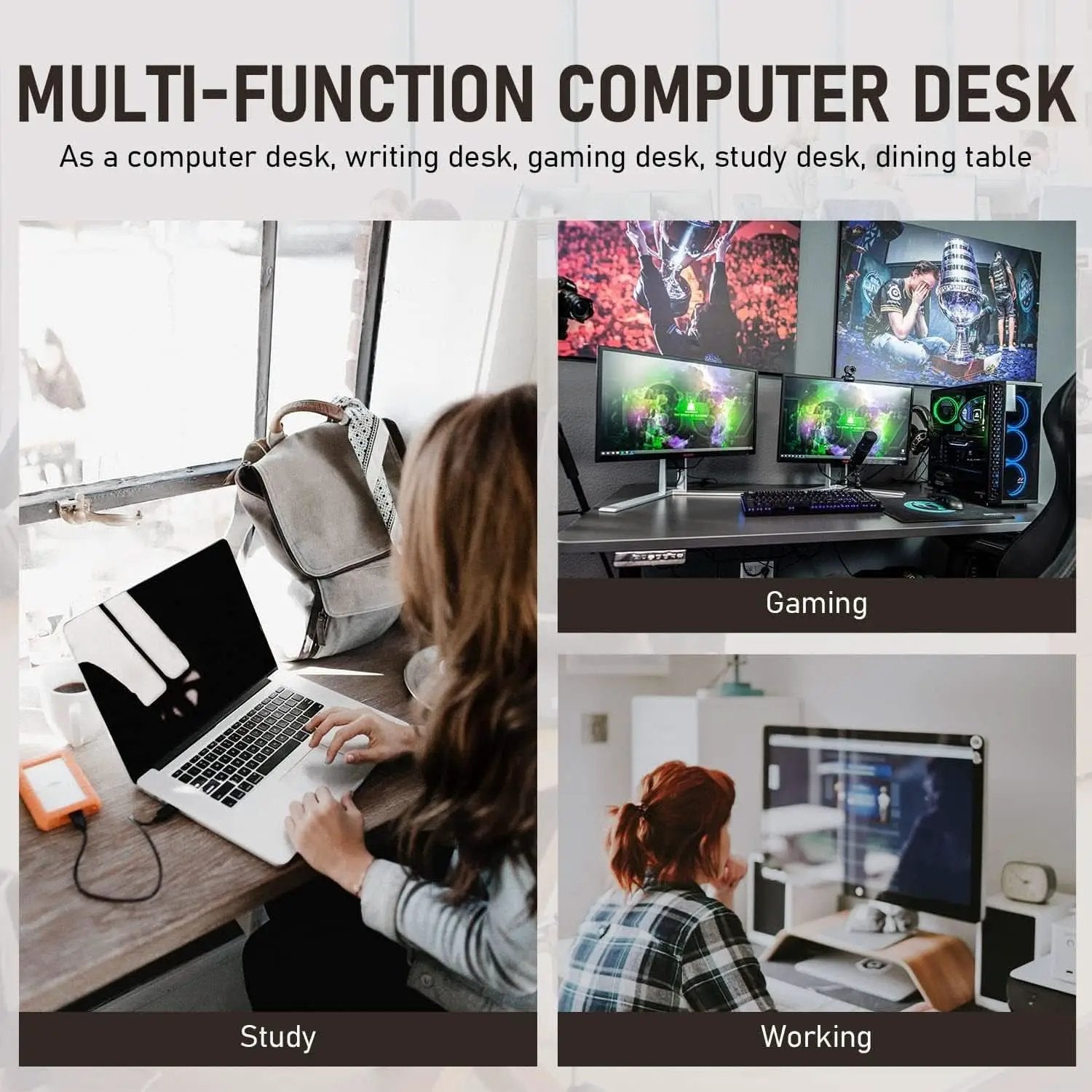 Modern 39 Inch Computer Desk for Home Office Use from PriceLows™