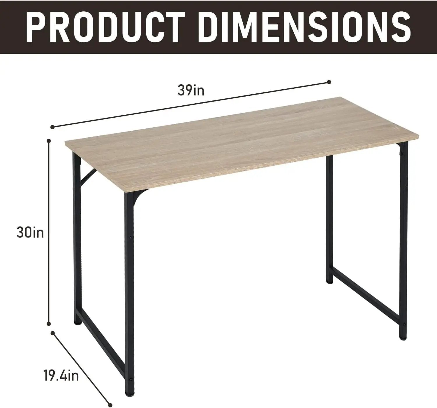 Modern 39 Inch Computer Desk for Home Office Use from PriceLows™