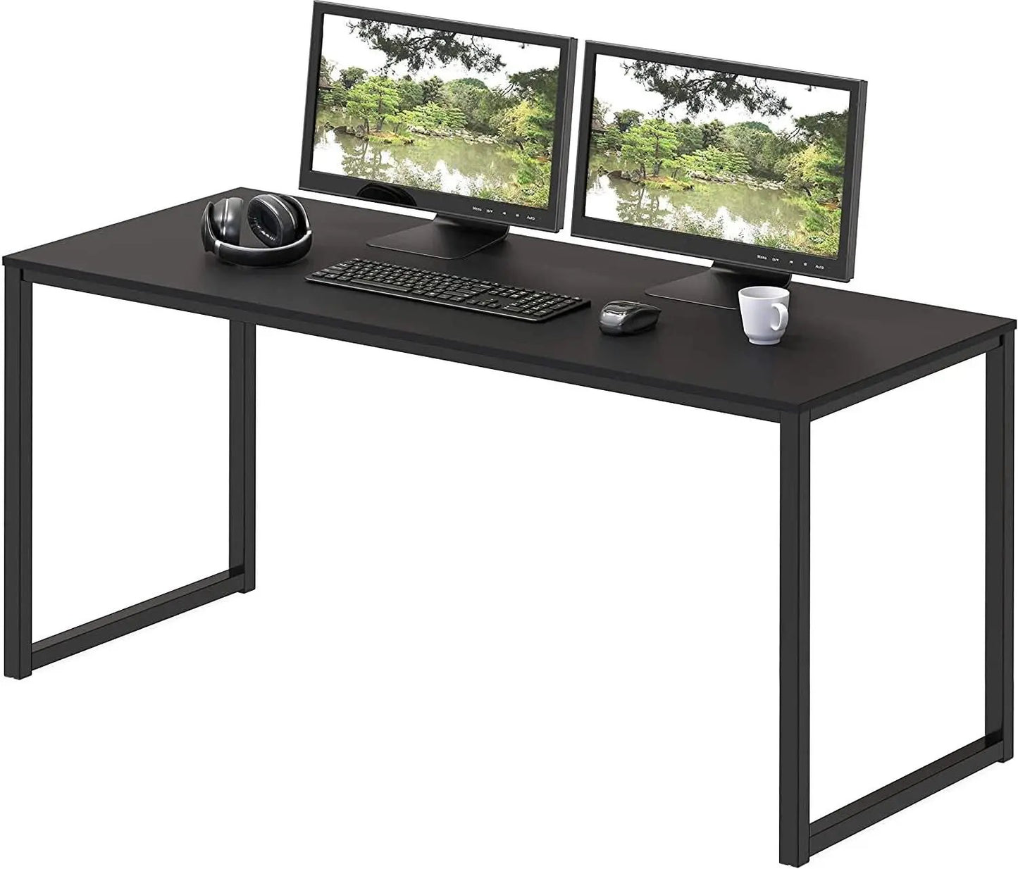 Modern 48 Inch Black Computer Desk for Home Office from PriceLows™