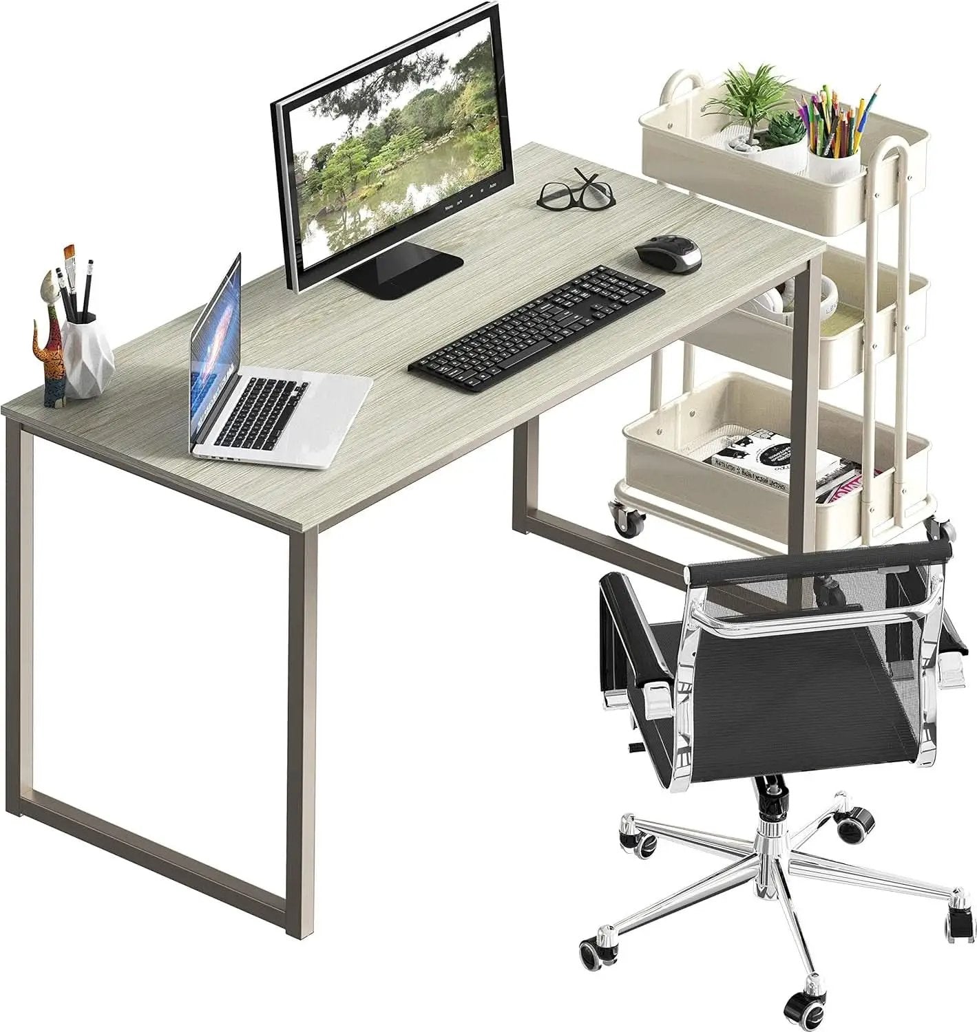 Modern 48 Inch Computer Desk for Home Office Use from PriceLows™