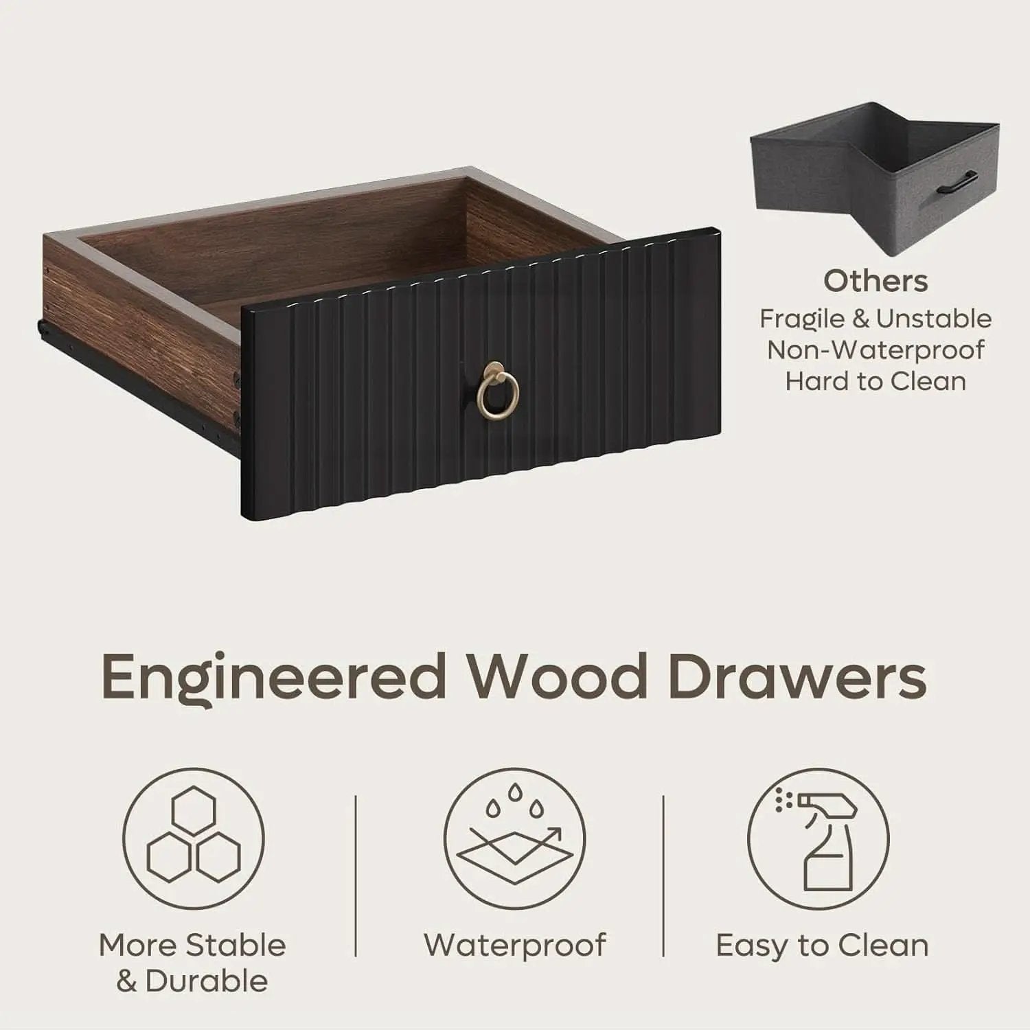 Modern 55 Inch Computer Desk with Storage and Tray from PriceLows™
