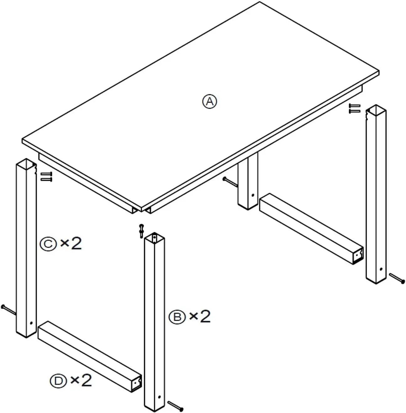Modern 63 Inch Computer Desk for Home Office Use from PriceLows™