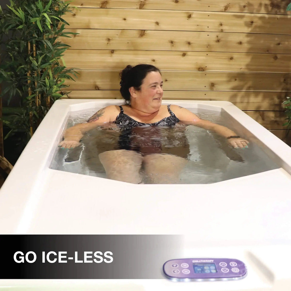 CSC 1000 Premium Cold Plunge Spa Tub With Built In Ozone And Multi Coloured Exterior | Crystal | Chiller | Outdoor Living