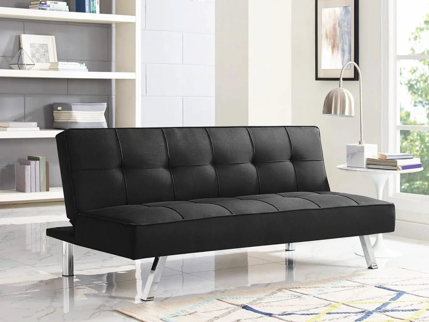 Modern Convertible Sofa Bed with Easy Care Upholstery from PriceLows™