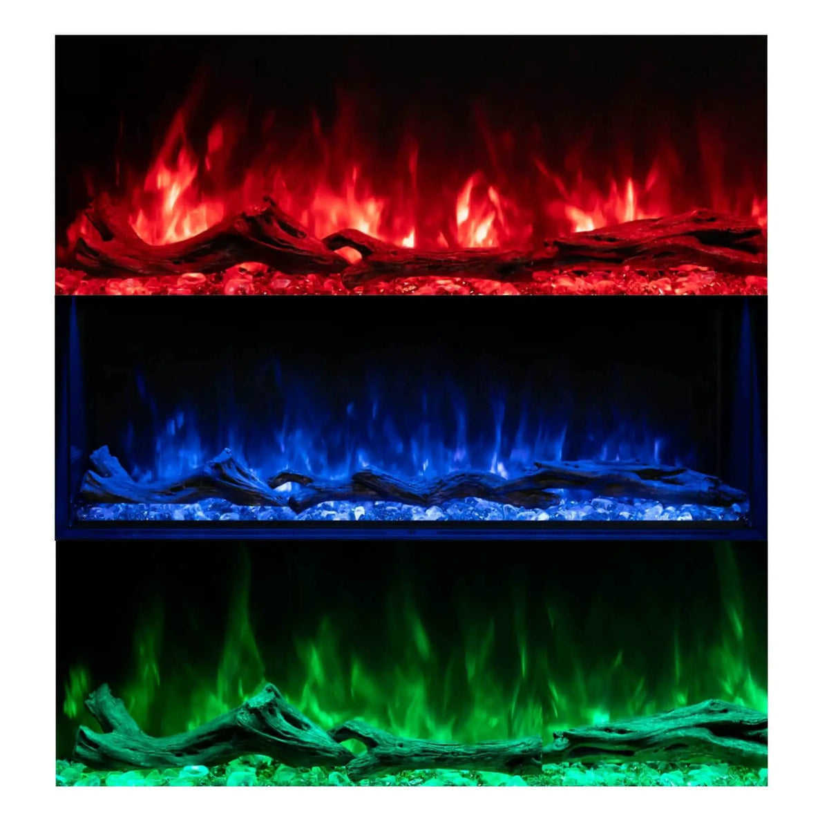 Modern Flames Landscape Pro Multi 44 Inch Linear Multi Sided Built In Electric | 44 Inch | Electric Fireplace | Living Room