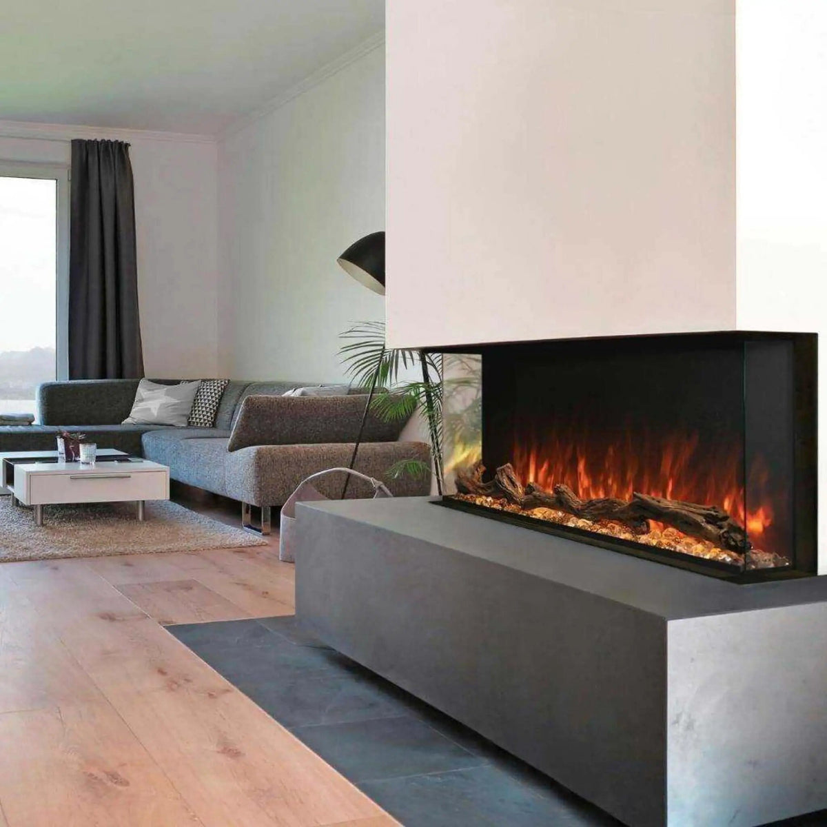 Modern Flames Landscape Pro Multi 44 Inch Linear Multi Sided Built In Electric | 44 Inch | Electric Fireplace | Living Room