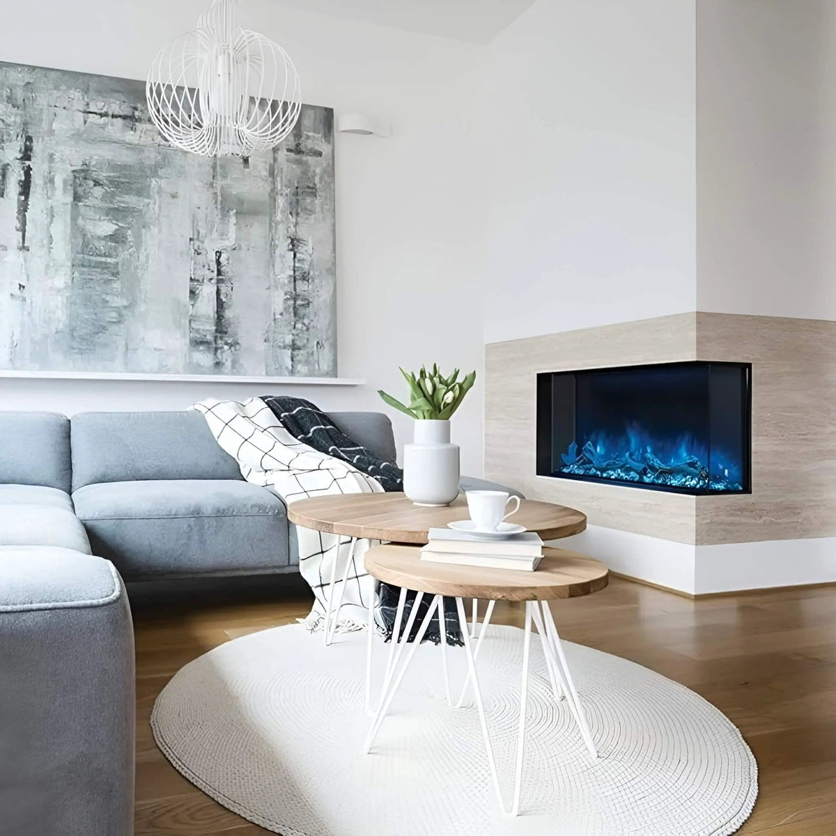 Modern Flames Landscape Pro Multi 44-Inch Linear Multi-Sided Electric Fireplace | 44 Inch | Living Room Use | Living Room