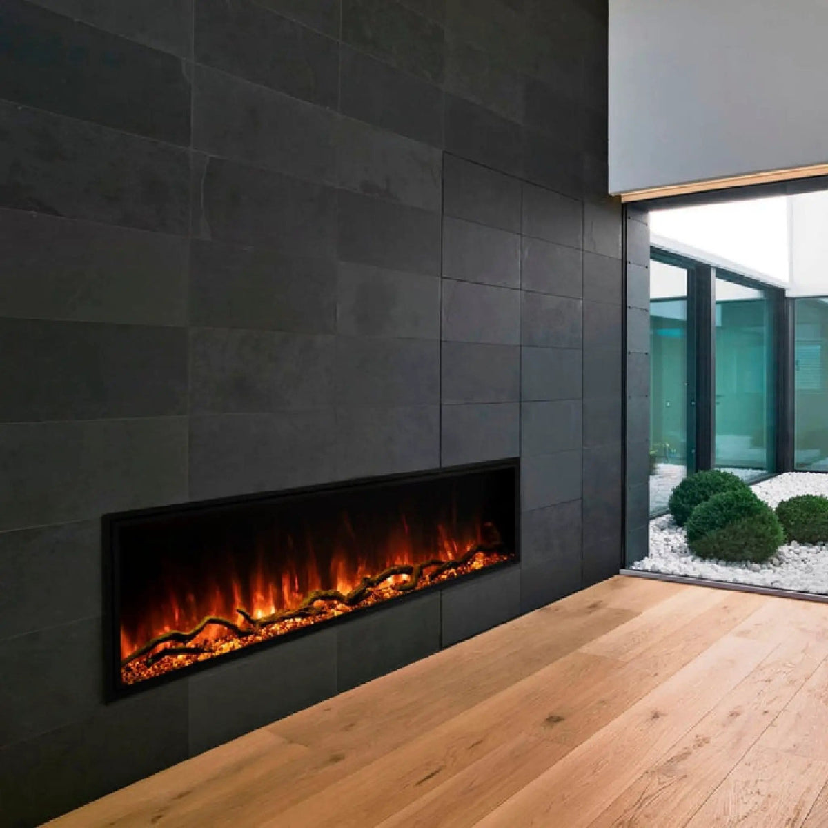 Modern Flames Landscape Pro Slim 44-Inch Built-In Linear Electric Fireplace | 44 Inch | Living Room Use | Living Room
