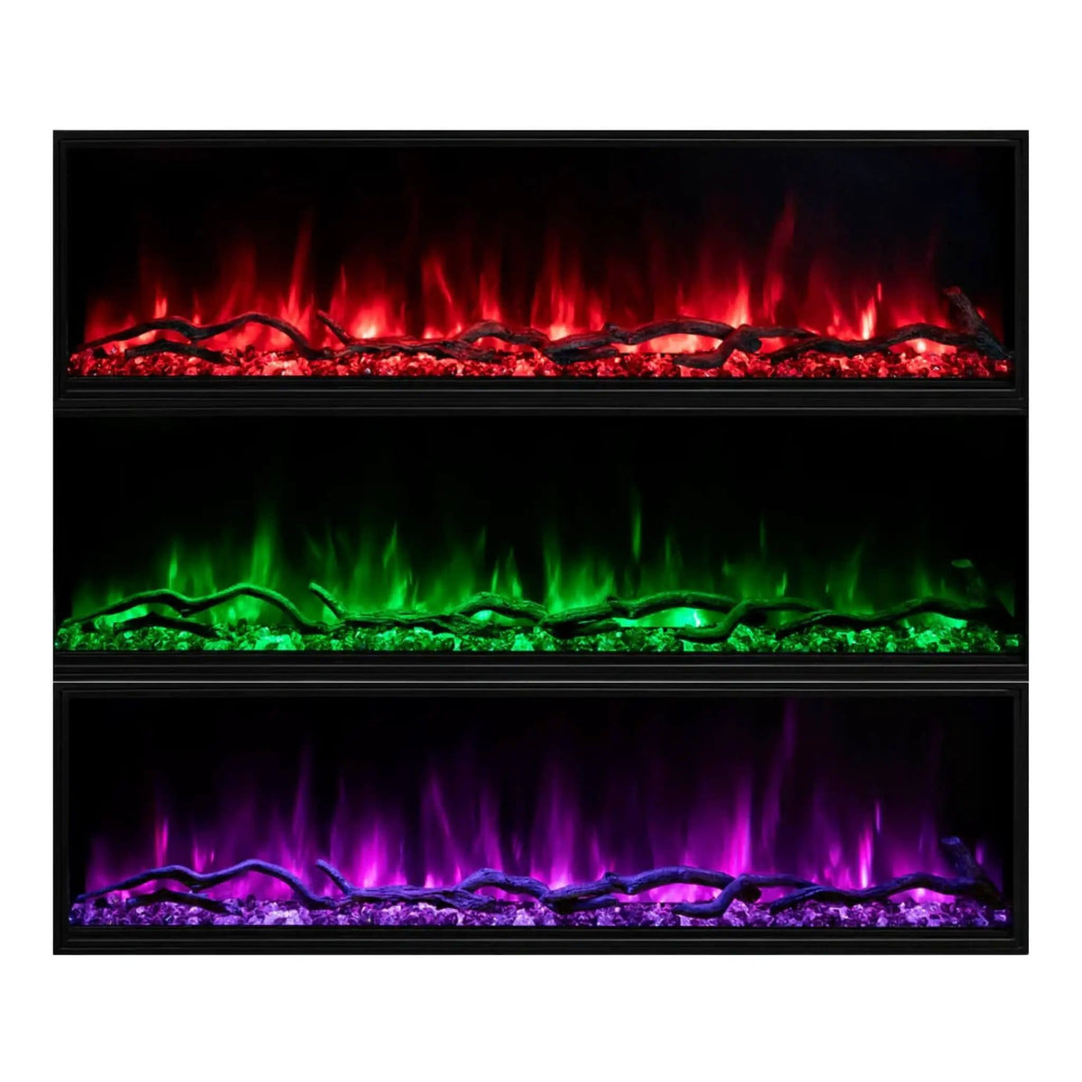 Modern Flames Landscape Pro Slim 56 Inch Built In Electric Fireplace With Wifi | 56 Inch | Ceramic | Living Room