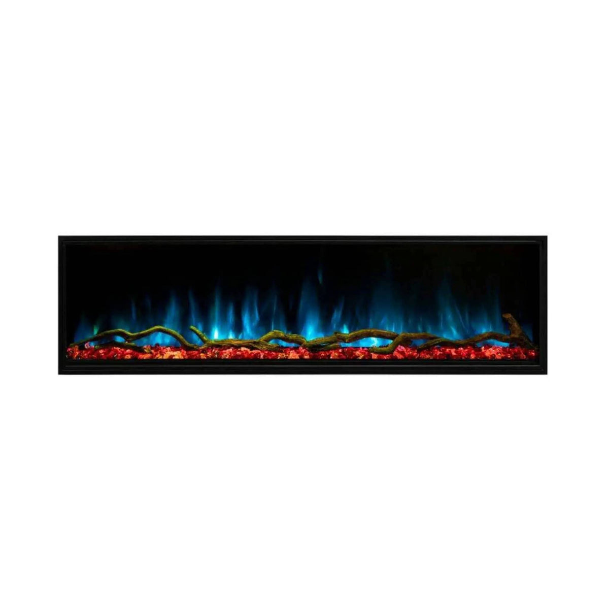 Modern Flames Landscape Pro Slim 56 Inch Built In Electric Fireplace With Wifi | 56 Inch | Ceramic | Living Room