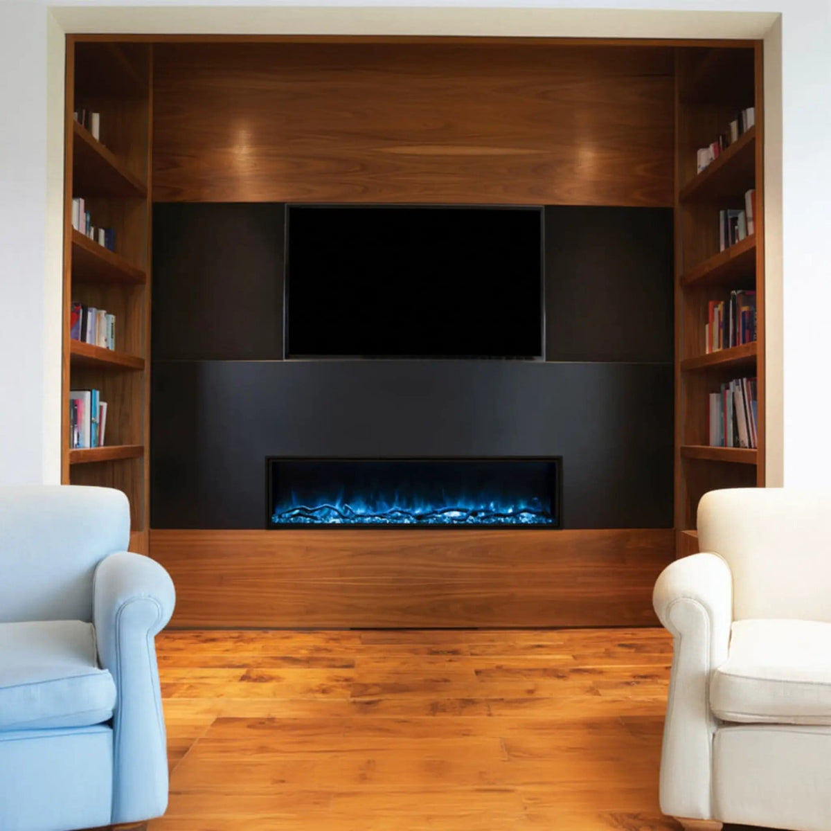 Modern Flames Landscape Pro Slim 56-Inch Built-In Linear Electric Fireplace | 56 Inch | Living Room Use | Living Room