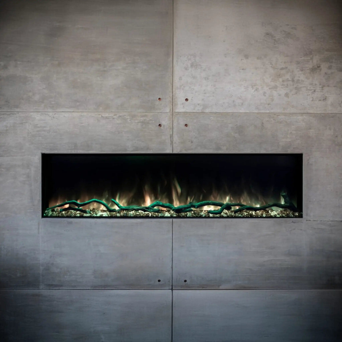Modern Flames Landscape Pro Slim 56-Inch Built-In Linear Electric Fireplace | 56 Inch | Living Room Use | Living Room
