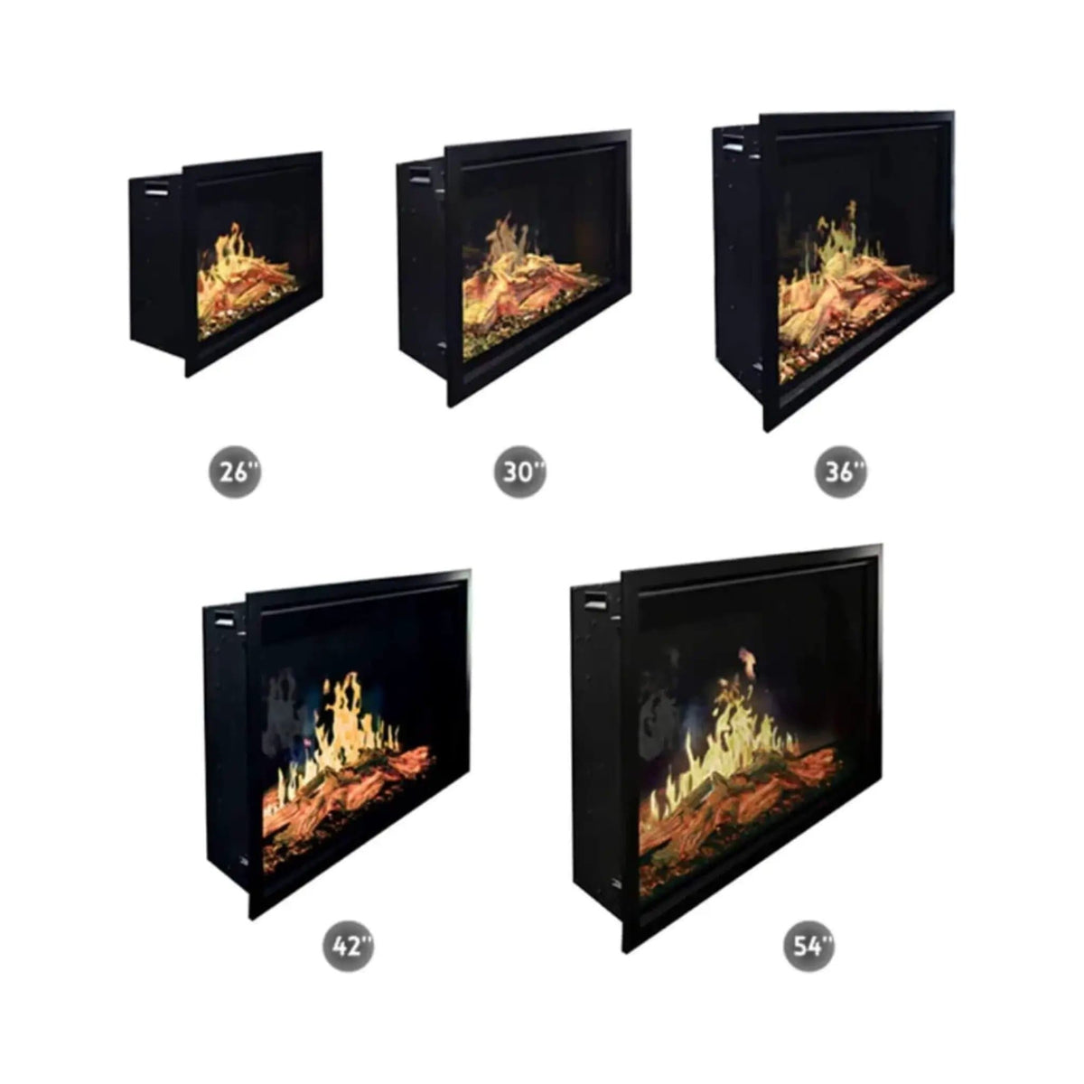 Modern Flames Orion Traditional 42-Inch Heliovision Electric Fireplace | 42 Inch | Ceramic | Living Room