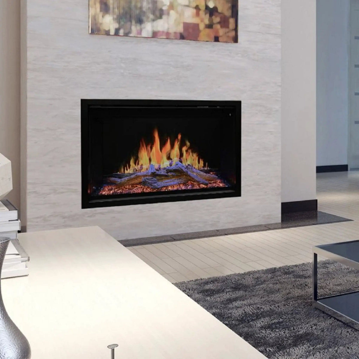 Modern Flames Orion Traditional 42-Inch Heliovision Electric Fireplace | 42 Inch | Ceramic | Living Room