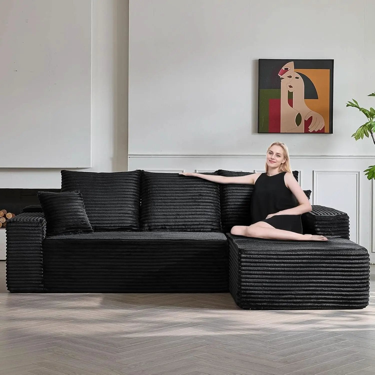 Modern Modular L Shaped Sectional Sofa for Living Room from PriceLows™