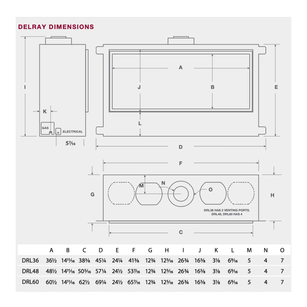 Montigo DelRay Full Load Direct Vent Linear Natural Gas Fireplace With Remote | Living Room Use | Everyday Use | Living Room