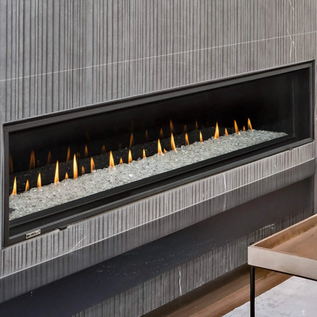 Montigo DelRay Full Load Direct Vent Linear Natural Gas Fireplace With Remote | Living Room Use | Everyday Use | Living Room