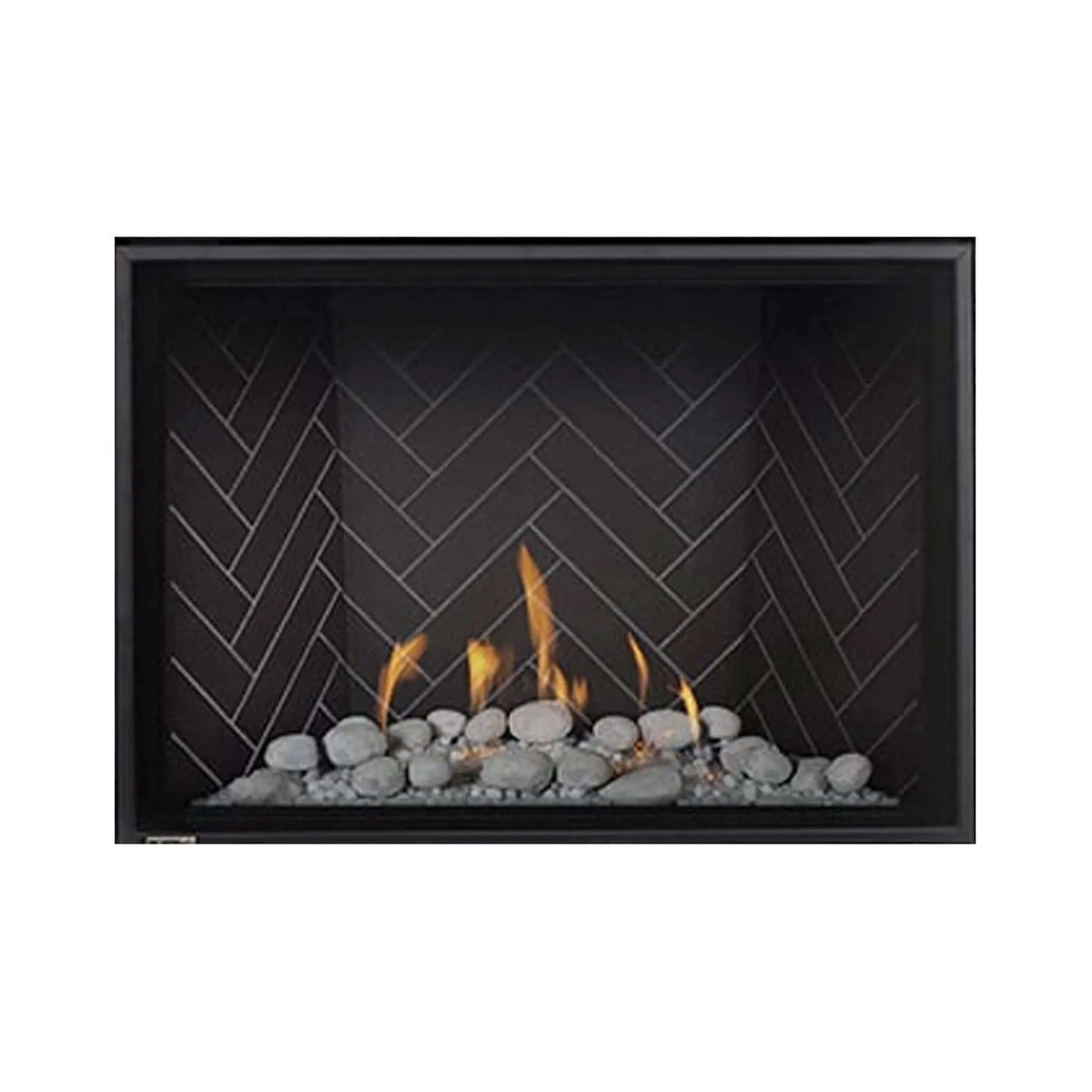 Montigo DelRay Square Direct Vent Natural Gas Fireplace With Concealed Universal | Living Room Use | Everyday Use | Living Room