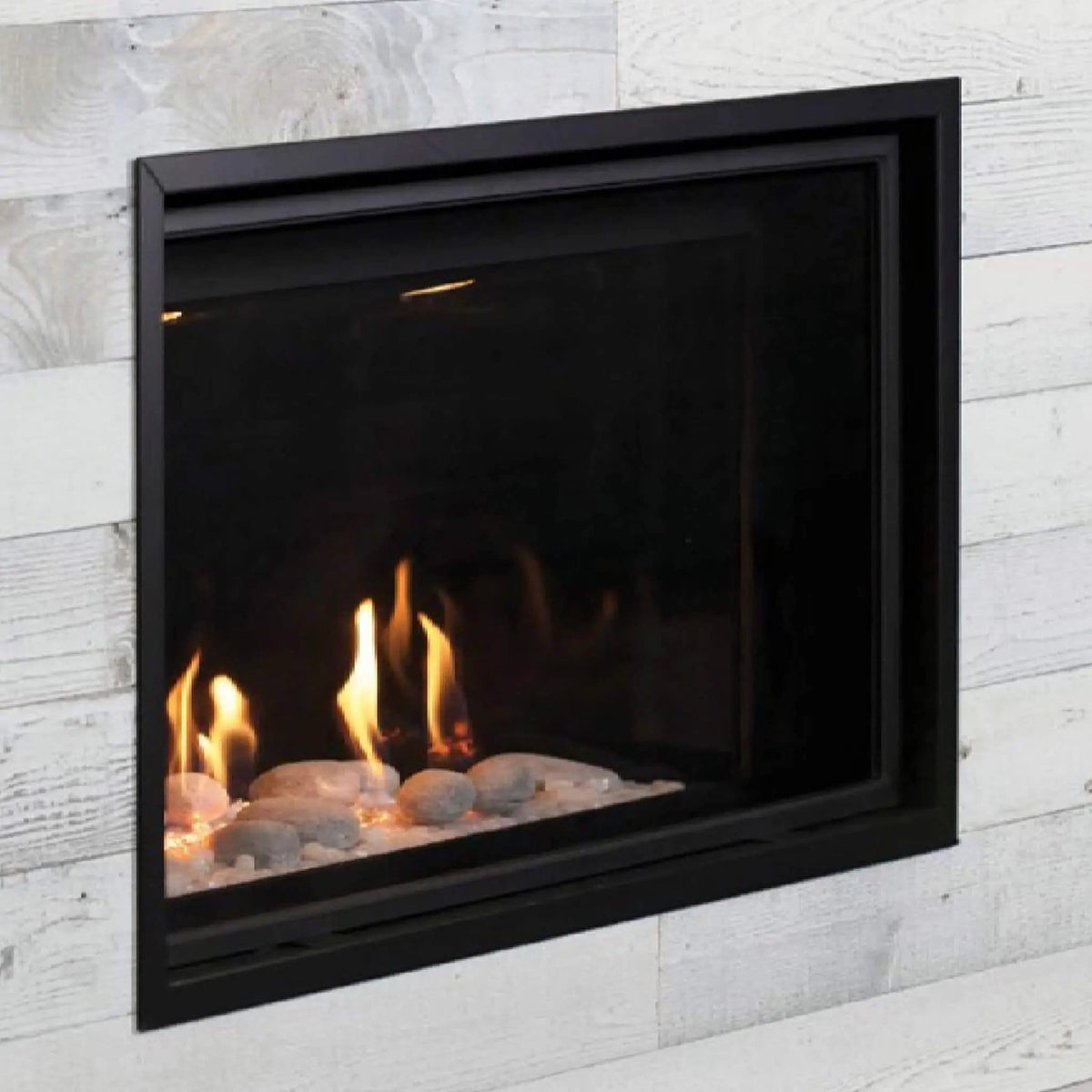 Montigo DelRay Square Direct Vent Natural Gas Fireplace With Concealed Universal | Living Room Use | Everyday Use | Living Room