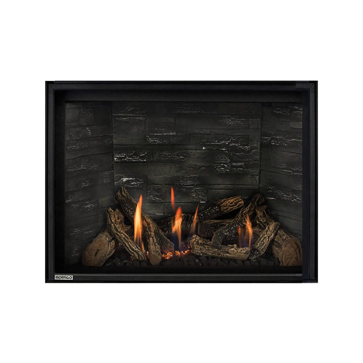 Montigo DelRay Square Full Load Direct Vent Natural Gas Fireplace With Battery Backup | Living Room Use | Everyday Use | Living Room