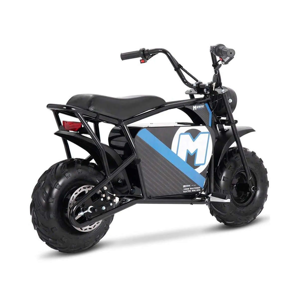 Electric Mini Bike | MotoTec 1000W 48V 12AH | Twist Throttle | Chain-Driven Steel Frame