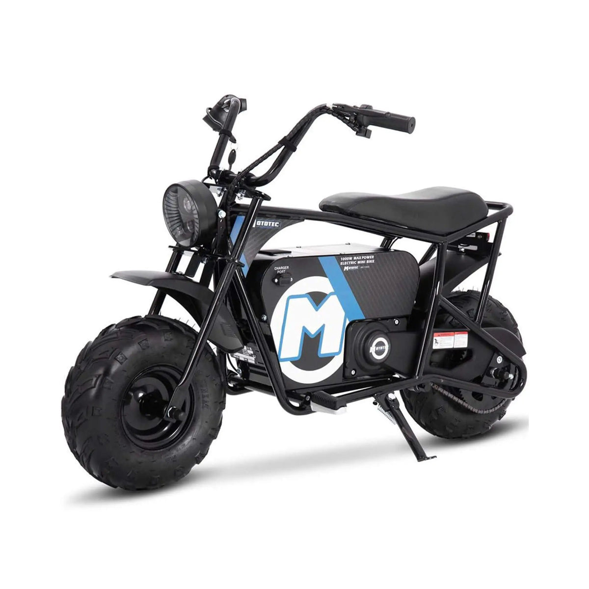 Electric Mini Bike | MotoTec 1000W 48V 12AH | Twist Throttle | Chain-Driven Steel Frame